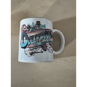 Rare Vintage Dollywood Coffee Mug Tea Cup Gold Rim & Gold Pink Inside
